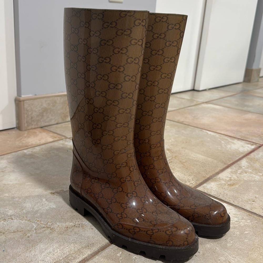 GUCCI RUBBER RAINBOOT